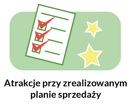 Atrakcje przy zrealizowanym planie sprzedaży